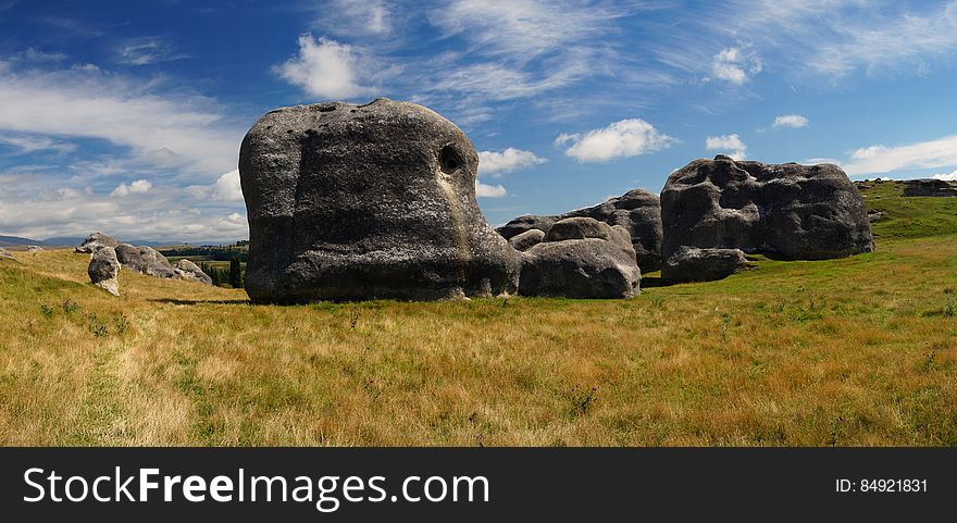 Located near Duntroon, between Oamaru and Omarama in Otago, the Elephant Rocks are fairly straightforward to find: from near Duntroon, take Livingston-Duntroon Road and follow the signposts until you get to the Elephant Rocks.The Elephant Rocks are massive limestone formations sitting in a sea of grass on private farmland. The rocks were once sand at the bottom of the sea that accumulated 25 million years ago. These sediments were buried and the pressure turned the sand into rock, or limestone. When the whole area of limestone lifted and surfaced, the forces of the wind and water did their part in shaping the limestone.The rocks come in all shapes and sizes, and are popular with climbers, especially for doing some serious bouldering. The area may also give some people a certain sensation of dÃ©jÃ  vu; especially those that are fans of â€œThe Chronicles of Narniaâ€ movie: the Elephant Rocks served as a location for Aslanâ€™s camp. Located near Duntroon, between Oamaru and Omarama in Otago, the Elephant Rocks are fairly straightforward to find: from near Duntroon, take Livingston-Duntroon Road and follow the signposts until you get to the Elephant Rocks.The Elephant Rocks are massive limestone formations sitting in a sea of grass on private farmland. The rocks were once sand at the bottom of the sea that accumulated 25 million years ago. These sediments were buried and the pressure turned the sand into rock, or limestone. When the whole area of limestone lifted and surfaced, the forces of the wind and water did their part in shaping the limestone.The rocks come in all shapes and sizes, and are popular with climbers, especially for doing some serious bouldering. The area may also give some people a certain sensation of dÃ©jÃ  vu; especially those that are fans of â€œThe Chronicles of Narniaâ€ movie: the Elephant Rocks served as a location for Aslanâ€™s camp.