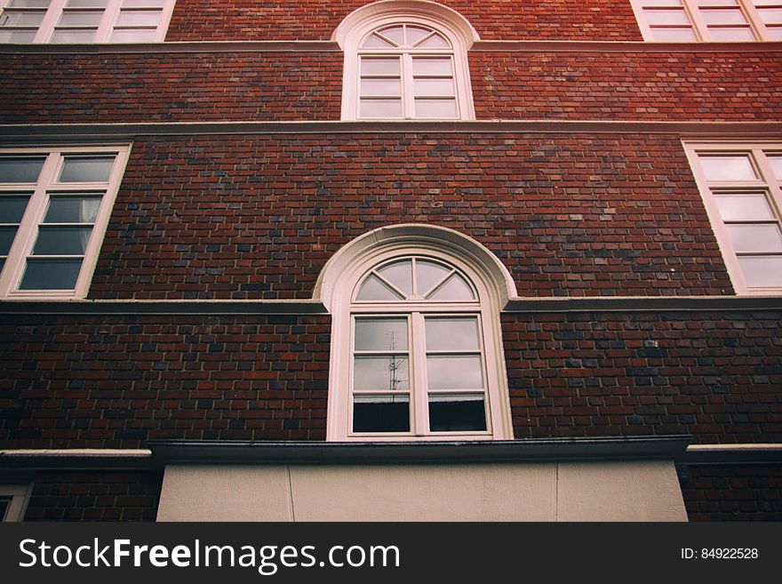 Red Brick Wall With Windows