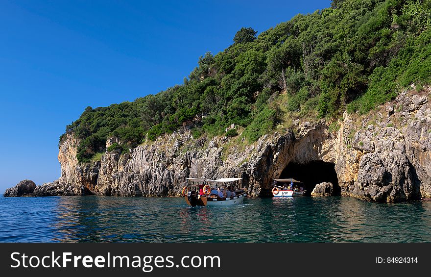 The sea caves of Paleokastritsa, Corfu