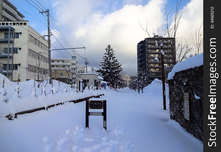The old Temiya Line in winter/冬の旧手宮線