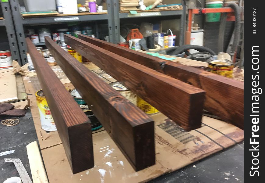 Hickory And 2x4 Furniture WIP. Dyed The Hickory Dec 17; Stained And Polyurethaned The 2x4&x27;s, And Clear-coated The Hickory Wit