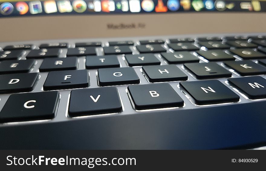 A close up of the keys on a computer keyboard.