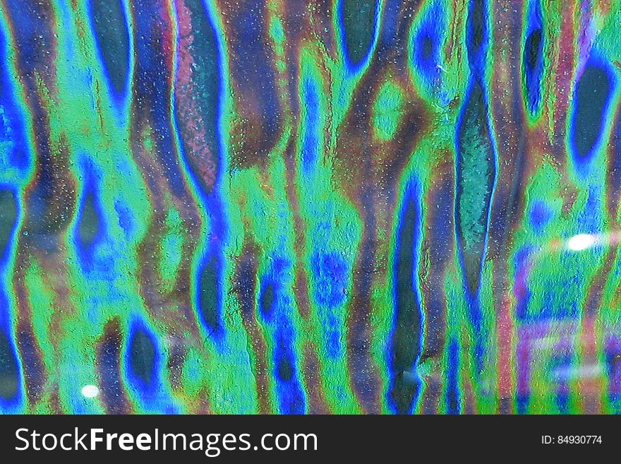 iridescent surface