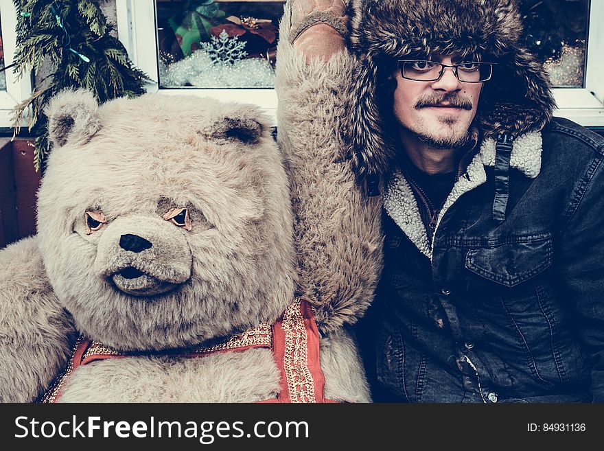 Man With Teddy Bear