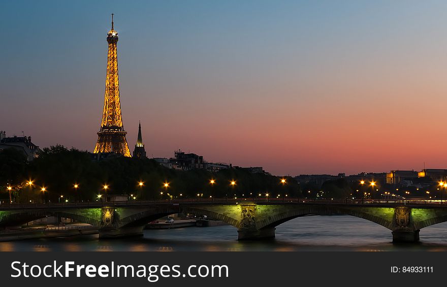 Photo Of Eiffel Tower With Lights