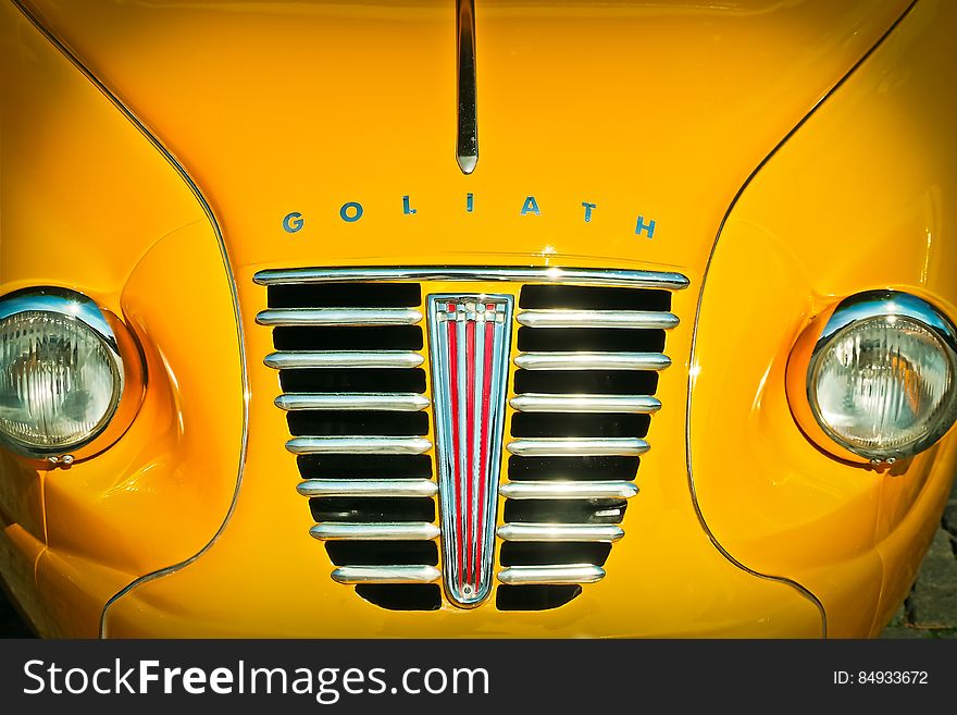 Yellow Goliath Car