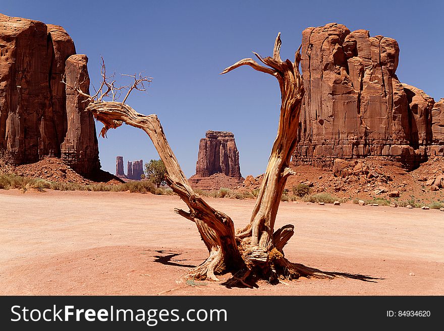 A view from the Monument Valley in Arizona.