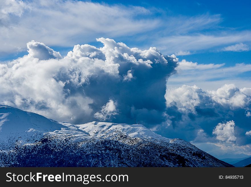 Mountains With Clouds