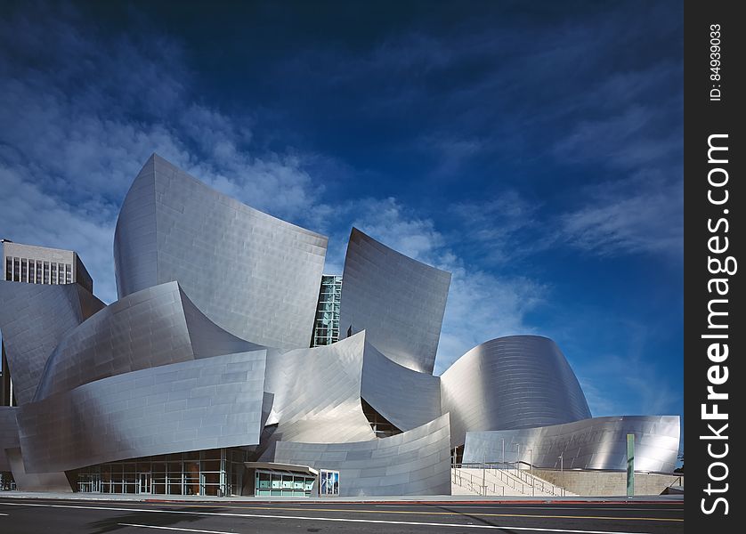 Walt Disney Concert Hall at 111 South Grand Avenue in Los Angeles, California designed by Frank Gehry.