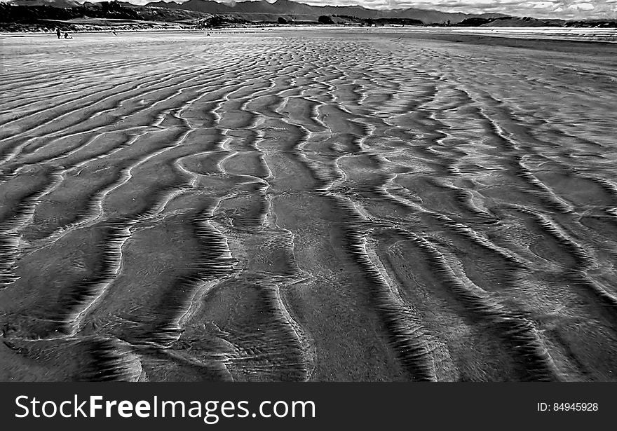 Sand patterns.