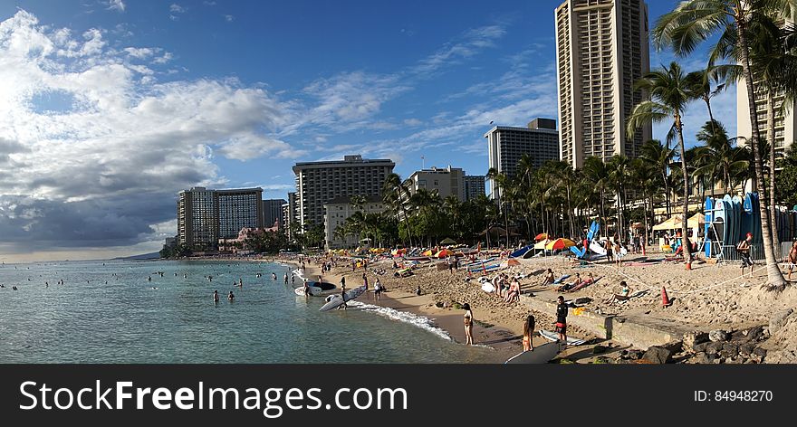 Waikiki is most famous for its beaches and every room is just two or three blocks away from the sea. With Leahi &#x28;Diamond Head&#x29; as your backdrop, the calm waters of Waikiki are perfect for a surfing lesson. In fact, legendary Hawaiian waterman Duke Kahanamoku grew up surfing the waves of Waikiki. This Olympic gold medallist in swimming actually taught visitors how to surf at the turn of the century and was later known as â€œThe father of modern surfingâ€. Today, the Waikiki Beach Boys perpetuate Dukeâ€™s legacy by teaching visitors how to surf and canoe and the Duke Kahanamoku Statue has become an iconic symbol of Waikiki. Waikiki is most famous for its beaches and every room is just two or three blocks away from the sea. With Leahi &#x28;Diamond Head&#x29; as your backdrop, the calm waters of Waikiki are perfect for a surfing lesson. In fact, legendary Hawaiian waterman Duke Kahanamoku grew up surfing the waves of Waikiki. This Olympic gold medallist in swimming actually taught visitors how to surf at the turn of the century and was later known as â€œThe father of modern surfingâ€. Today, the Waikiki Beach Boys perpetuate Dukeâ€™s legacy by teaching visitors how to surf and canoe and the Duke Kahanamoku Statue has become an iconic symbol of Waikiki.