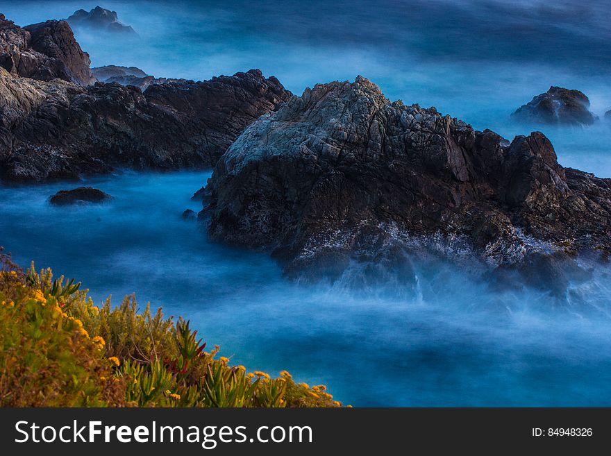 Rocks & waves @ Big Sur #2
