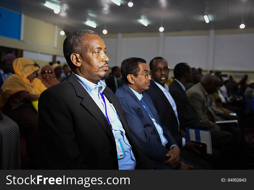Newly elected members of parliament of the Somali federal government attend their inauguration ceremony in Mogadishu on December 27, 2016. AMISOM Photo / Ilyas Ahmed. Newly elected members of parliament of the Somali federal government attend their inauguration ceremony in Mogadishu on December 27, 2016. AMISOM Photo / Ilyas Ahmed