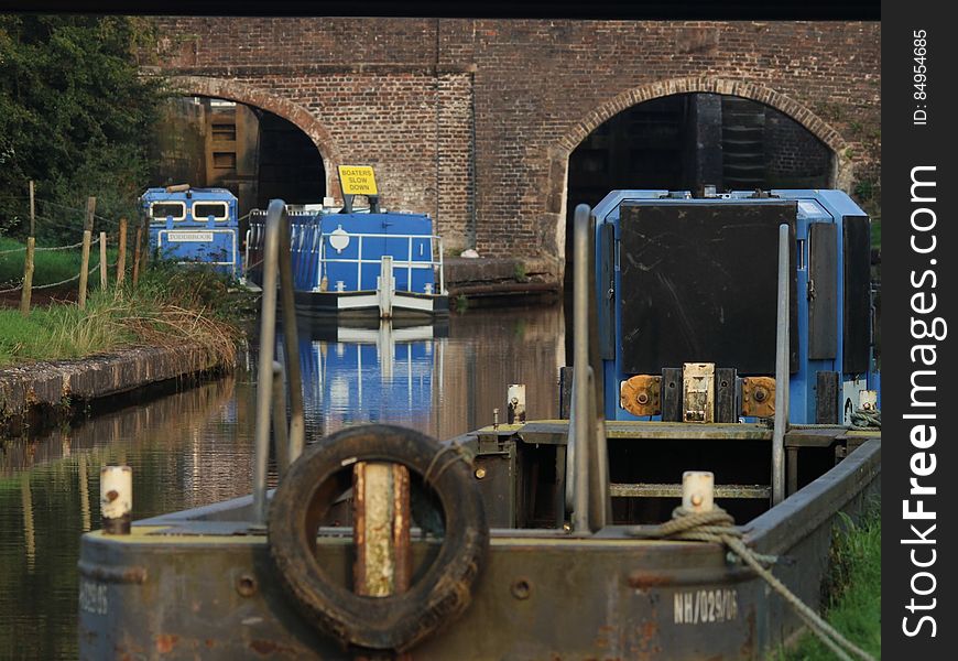 Trent & Mersey Canal in Sandbach, Cheshire, UK.