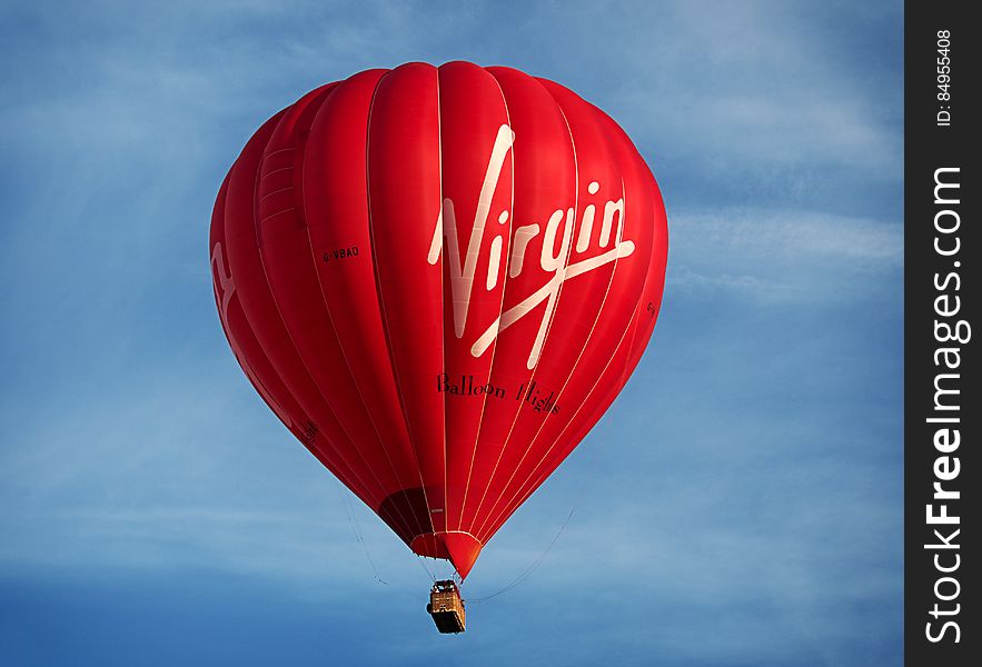 Red Virgin Hot Air Balloon