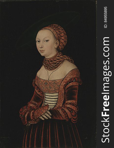 Lucas Cranach, The Elder / Vanhempi / Den Ã¤ldre &x28;1472&x28;&x29;â€“1553&x29;: Portrait Of A Young Woman / Nuoren Naisen M