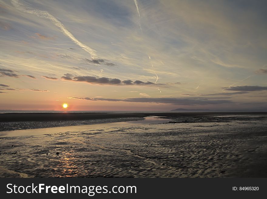 Here is an hdr photograph taken from the beach in Cleveleys. Located in Cleveleys, Lancashire, England, UK. Here is an hdr photograph taken from the beach in Cleveleys. Located in Cleveleys, Lancashire, England, UK.