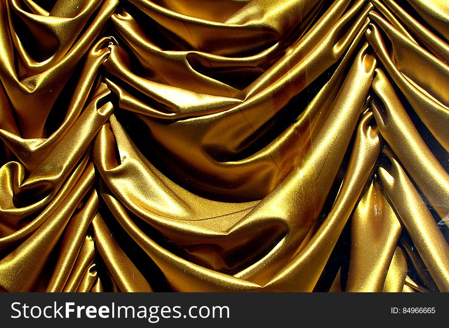 gold swag curtain