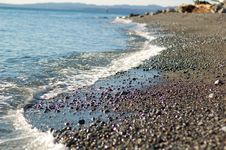 Receding Waves Royalty Free Stock Photography Receding Waves Royalty Free Stock Photography