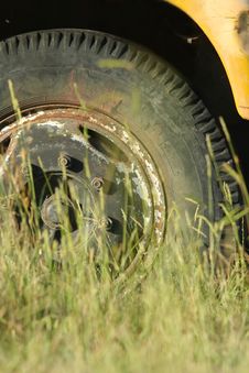 Old Truck Tyre Stock Photography Old Truck Tyre Stock Photography