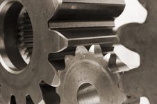 Details Of Gears Connecting Royalty Free Stock Photography