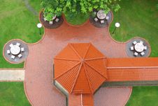 Top View Of Pavillion Royalty Free Stock Photography Top View Of Pavillion Royalty Free Stock Photography