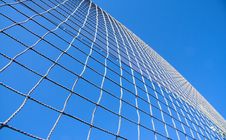 Netting On Blue. Stock Photos Netting On Blue. Stock Photos