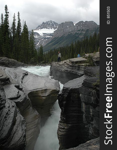 Maligne Canyon, Jasper National Park, Alberta, Canada. Maligne Canyon, Jasper National Park, Alberta, Canada