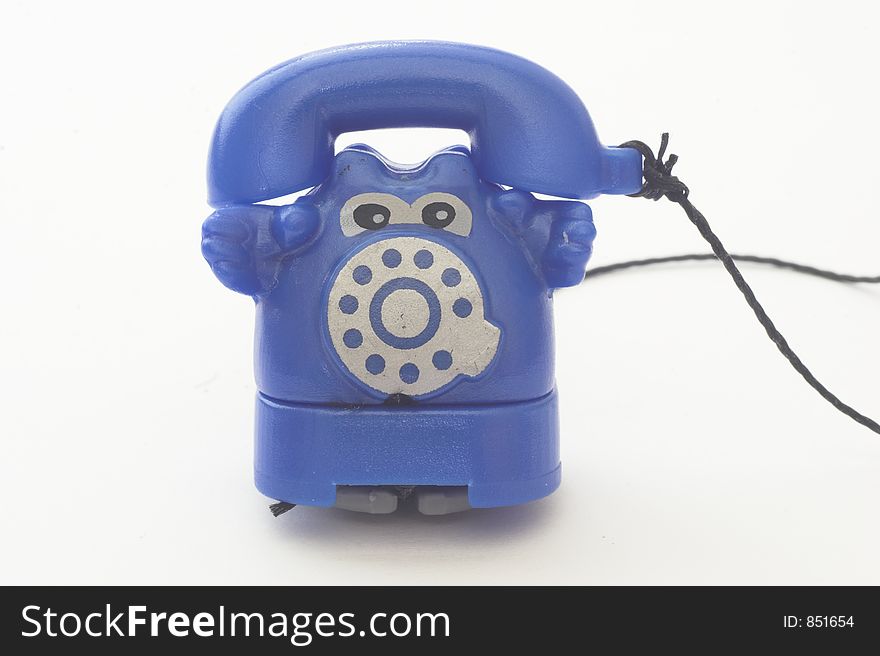 Plastic toy telephone