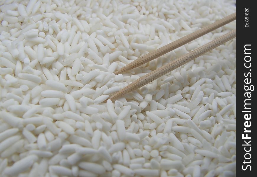 Rice With Bamboo Sticks