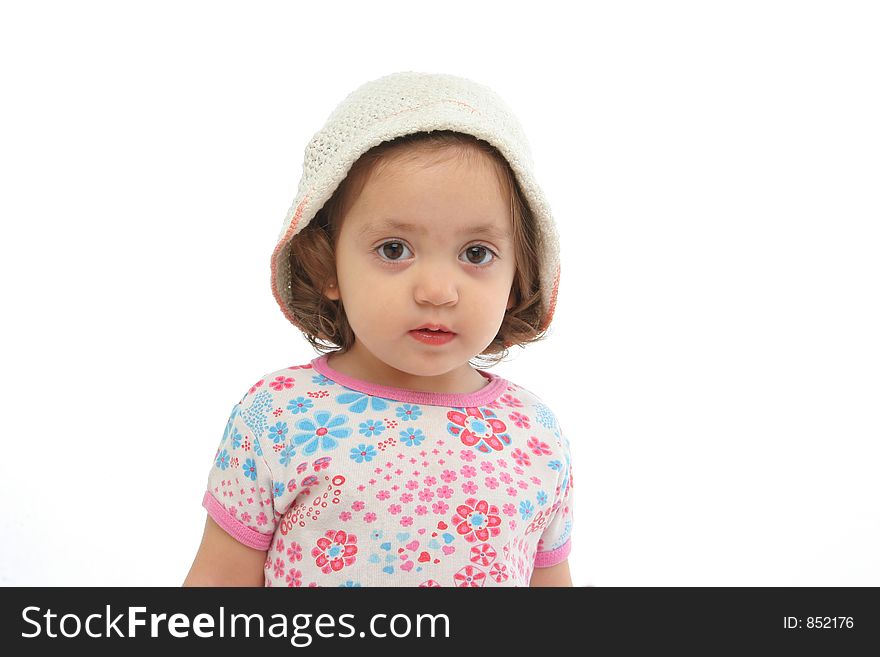 Little Girl With A Beautiful Expression