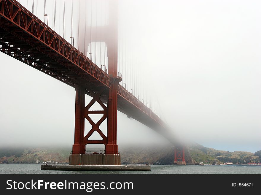 Golden Gate bridge in a fog. Canon 20D