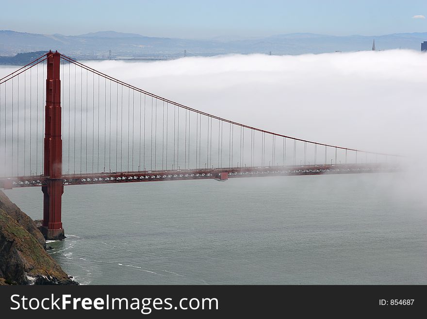 Golden Gate bridge in the fog. Canon 20D