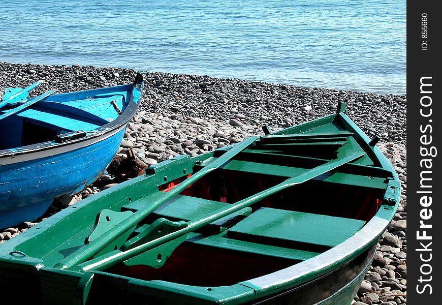 Canoe in the beach