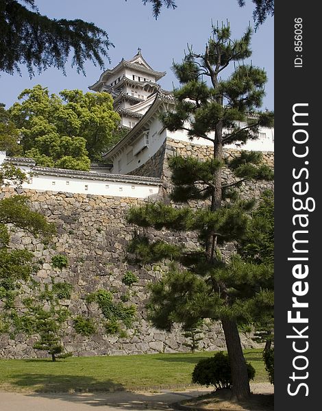 The historic and imposing castle of Himeji. The historic and imposing castle of Himeji