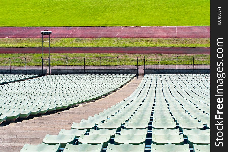 Fragment of a Kirov stadium in Saint-Petersburg. Fragment of a Kirov stadium in Saint-Petersburg