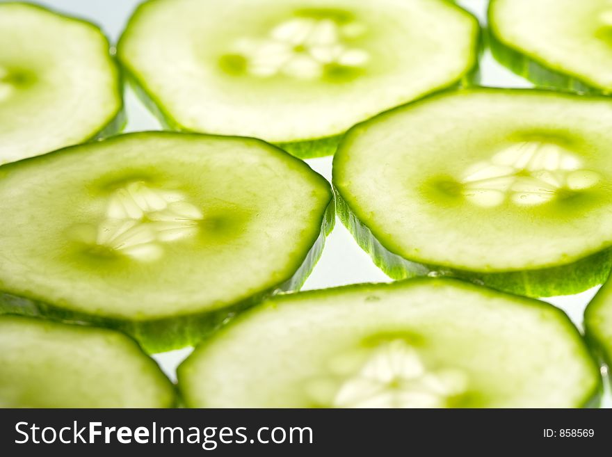 Cucumber slices