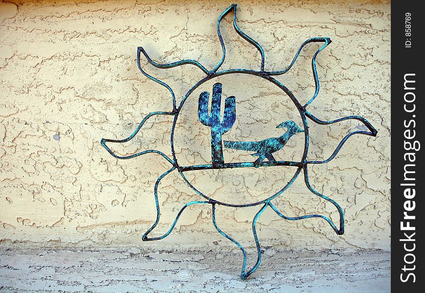 A western sun wall hanging.