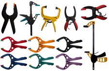 Various Types Of DIY Clamps Stock Photos Various Types Of DIY Clamps Stock Photos