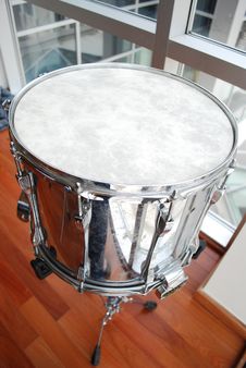 Silver Snare Drum Close Up Stock Photos Silver Snare Drum Close Up Stock Photos