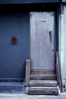 Blue Door, Colour Home Building Stock Images Blue Door, Colour Home Building Stock Images