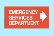 Emergency Services Sign 1 Royalty Free Stock Photography Emergency Services Sign 1 Royalty Free Stock Photography