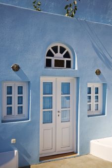 Blue Painted House Royalty Free Stock Photos
