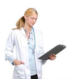 Female Doctor Holding Out Hand Royalty Free Stock Photos Female Doctor Holding Out Hand Royalty Free Stock Photos