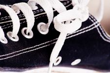 Shoe Lace On Trainer Royalty Free Stock Image Shoe Lace On Trainer Royalty Free Stock Image