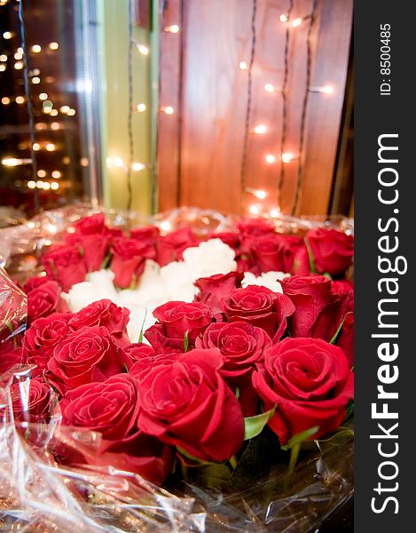 Beautiful rose bouquet, selective focus