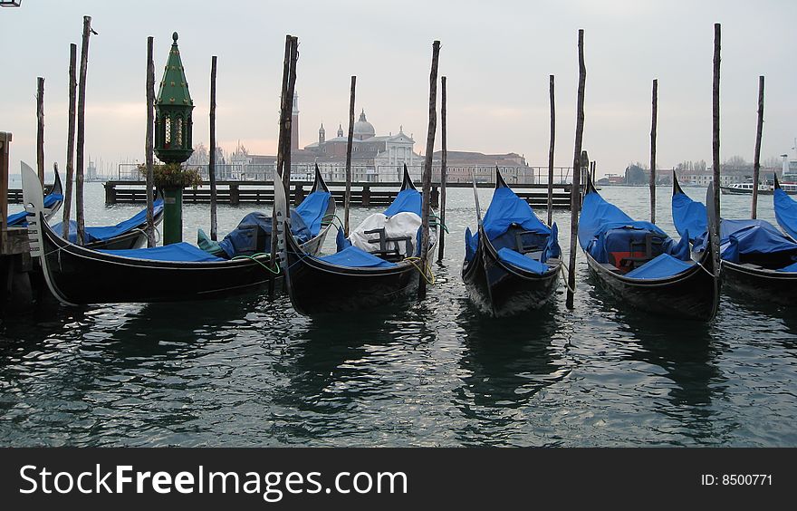 Gondolas in Venice