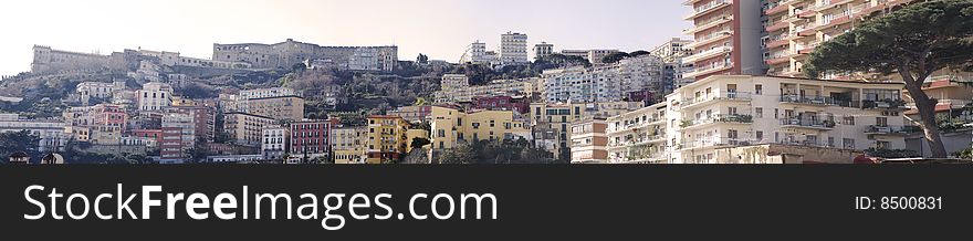 Panorama Of Sant Elmo Castle Naples