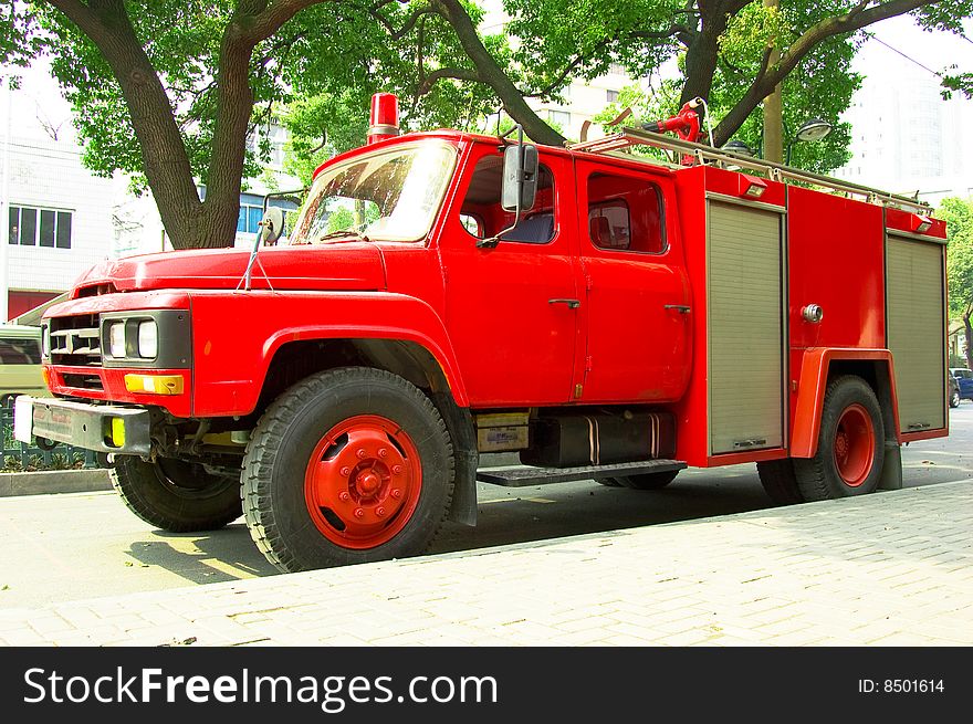 Fire truck traffic in the streets