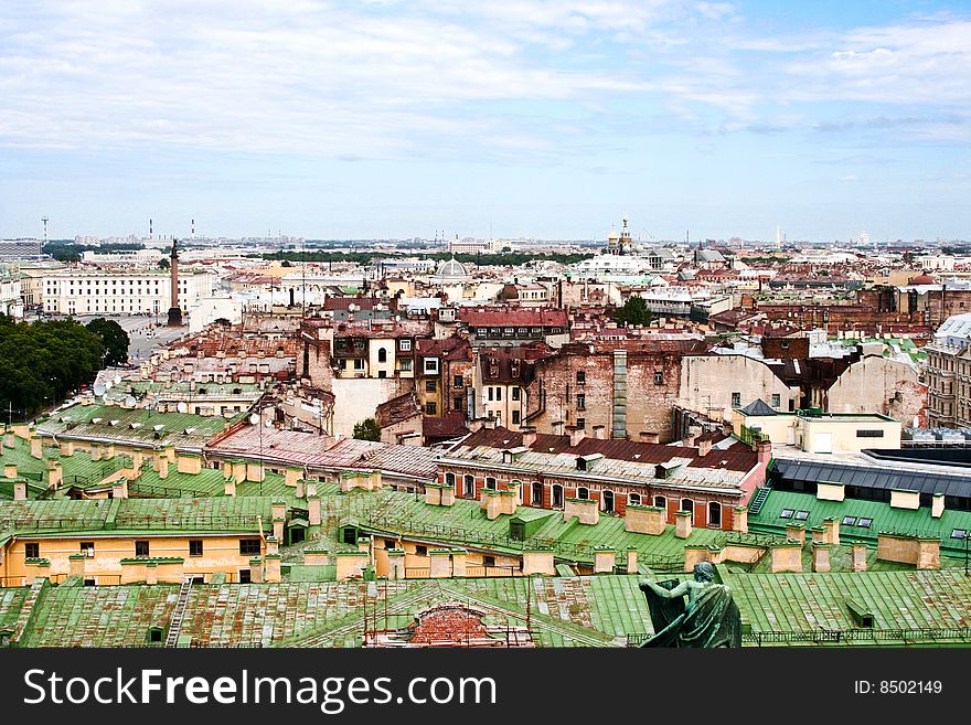 The View From A Roof In St.-Petersburg